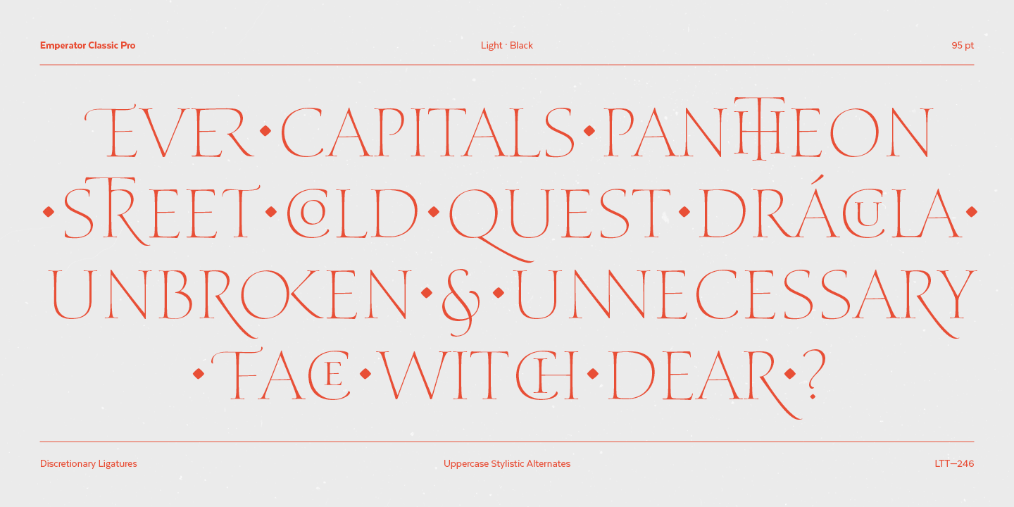 Emperator Classic Essential Bold Font preview